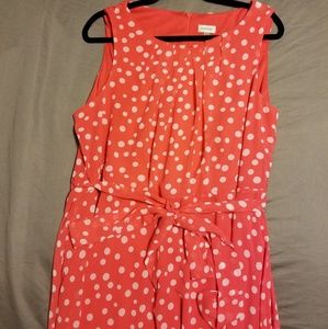 Pink with White Polka Dots Maxi Dress - Sz 18/20